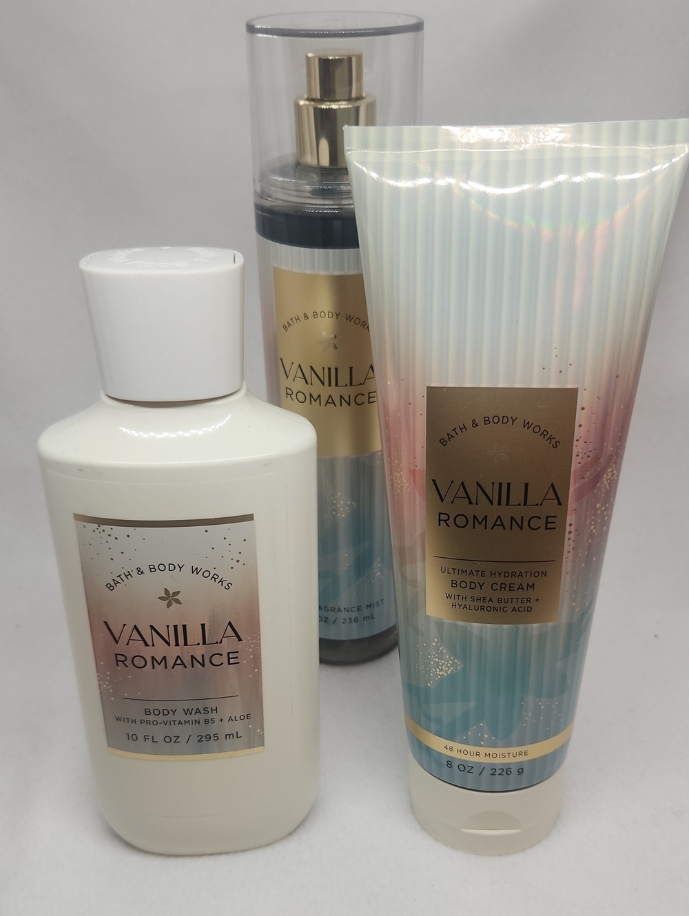 Bath & Body Works Vanilla Romance Body Care Set New